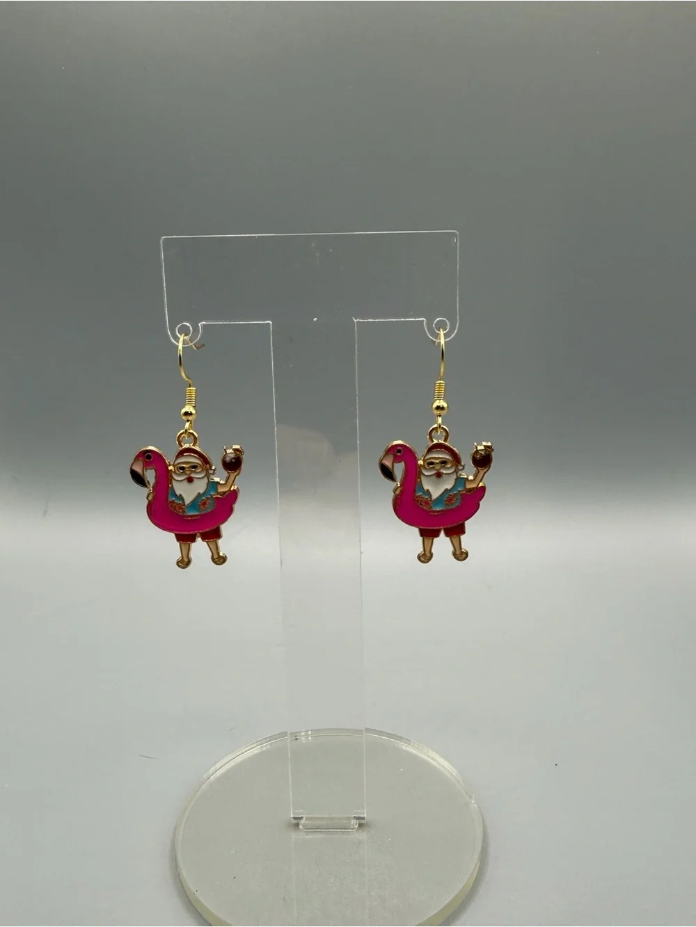 Christmas in July Earrings - Handmade #E0558C